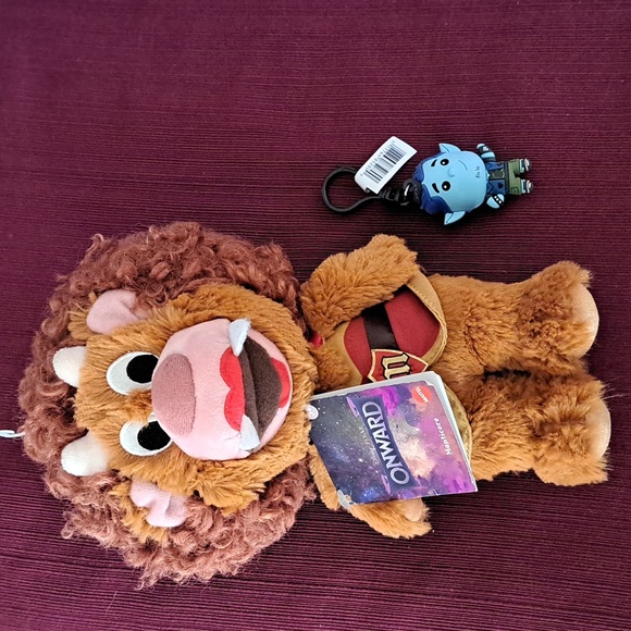 Disney Pixar NWT Barley Clip & Onward Manticore Plush - Picture 2 of 10
